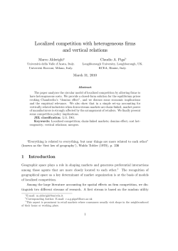 Localized competition with heterogeneous firms