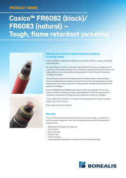 Casico&trade; FR6082 (black)/ FR6083 (natural) &ndash; Tough