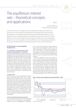The equilibrium interest rate