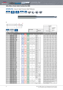 Hitachi Tool - EPHPx - Epoch High Precision Ball /