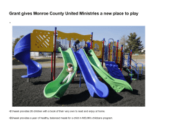 Grant gives Monroe County United Ministries a new place to play
