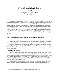 How to Mitigate Credit Risks