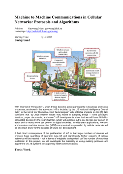 Device to Device Communications in Cellular Networks