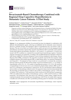 Bevacizumab-Based Chemotherapy Combined with