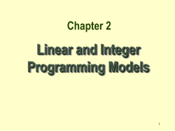 Linear programming