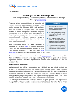 Final Navigator Rules Much Improved