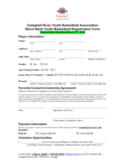 Campbell River Youth Basketball Association Steve