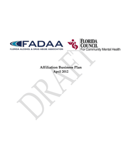 business plan - Florida Alcohol and Drug Abuse Association