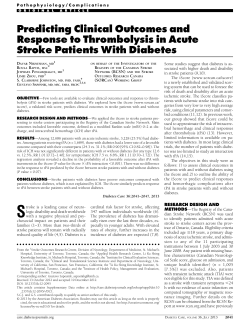 Predicting Clinical Outcomes and Response to