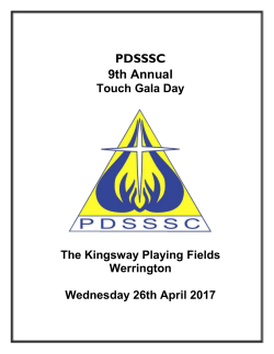 PDSSSC Touch Gala Day Program 2017