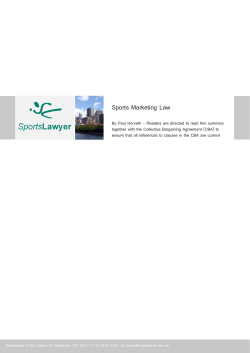 Sports Marketing Law
