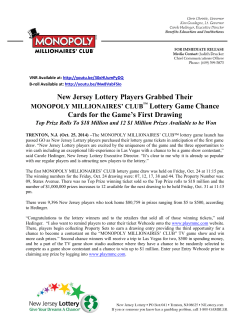 New Jersey Lottery Players Grabbed Their Lottery Game Chance