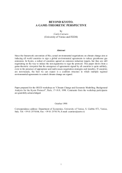 beyond kyoto. a game-theoretic perspective