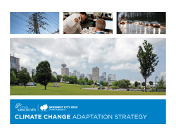 Climate Change Adaptation Strategy