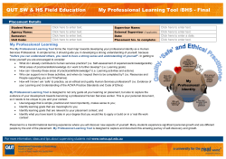 My Professional Learning Tool /BHS - Final