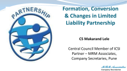 Conversion of a Partnership Firm into LLP Process