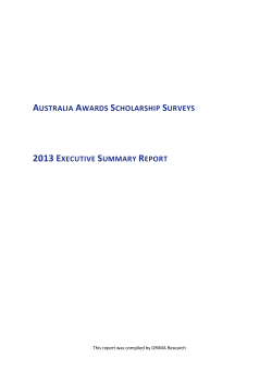 Australia Awards Scholarship Surveys