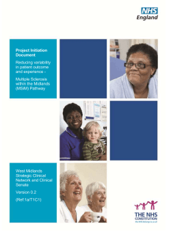 Multiple Sclerosis within the Midlands (MSiM) Pathway
