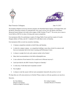 2017-2018 MAFA Advocacy Project: To the Future of Missouri