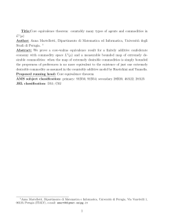 countably many types of agents and commodities in L1(&micro;)