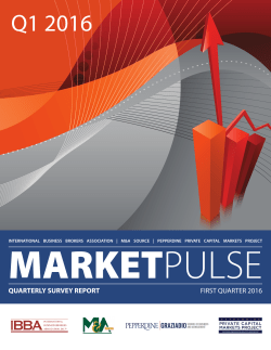 Q1 2016 - International Business Brokers Association