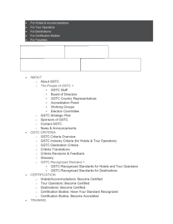 GSTC draft Destination Criteria - STI Edits_AB 7mar12