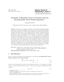 Chinese Annals of Mathematics, Series B Examples of Boundary
