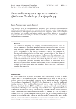 Games and learning come together to maximise