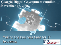 Making the Business Case for IT