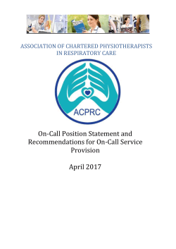 On call position statement 0.39 MB