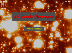 Adaptive Optics Electronics