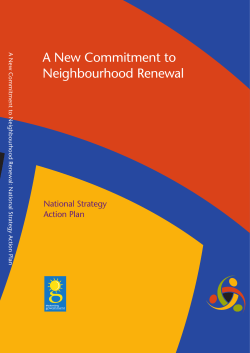 National Strategy for Neighbourhood Renewal