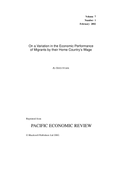 On a Variation in the Economic Performance of Migrants by their