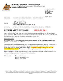 air rifle contest - Oklahoma Cooperative Extension Service