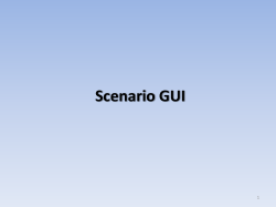 Scenario GUI User Guide