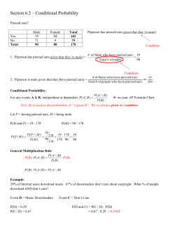 Conditional Probability
