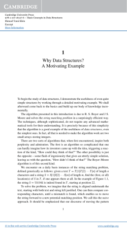 Why Data Structures? A Motivating Example - Beck-Shop