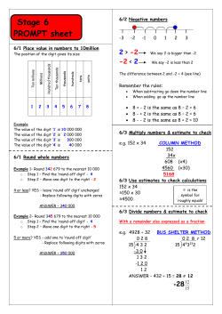 maths prompt book 6 - Davenham C of E Primary School