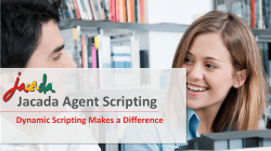 Jacada Agent Scripting