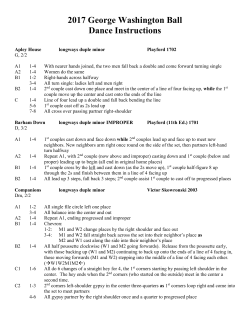 2017 George Washington Ball Dance Instructions