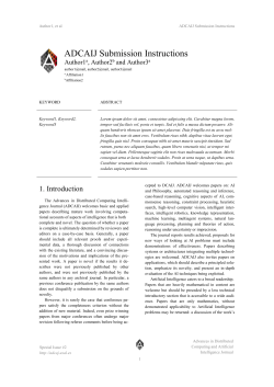 Applying a text mining framework to the extraction of - ADCAIJ