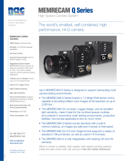 MEMRECAM Q1 Series Data Sheet