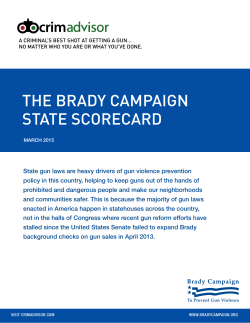 the brady campaign state scorecard