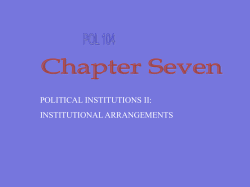 Making Distinctions Between Political System