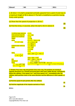 Edexcel M1 June 2011