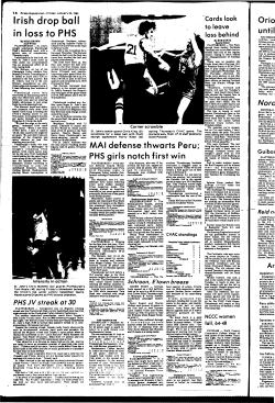 Irish drop ball in loss to PHS