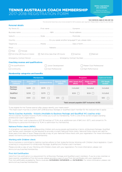 tennis australia coach membership 2017