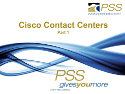Cisco Unified Contact Center Enterprise