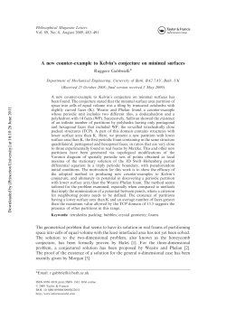 a new counter-example to Kelvin`s conjecture