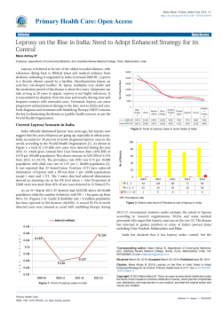 Leprosy on the Rise in India: Need to Adopt Enhanced Strategy for